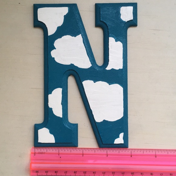 Wood Letter N - Picture 3 of 4